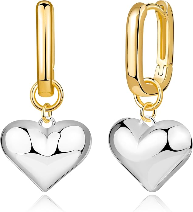 14K Gold Earring Cross Waterdrop Butterfly Heart Knot Earrings for Women Gold Silver Cross Leverback Drop Gold Silver Teardrop Hoop Dangle Earring White Gold Dangle Drop Earring