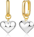 14K Gold Earring Cross Waterdrop Butterfly Heart Knot Earrings for Women Gold Silver Cross Leverback Drop Gold Silver Teardrop Hoop Dangle Earring White Gold Dangle Drop Earring