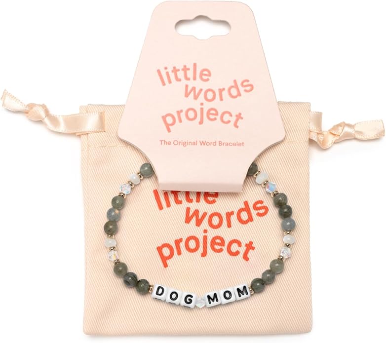 Little Words Project Mother's Day Gifts, The Original Word Bracelet, Made with Colorful Beads and Plated Brass Hardware, Handcrafted Design & Positive Message