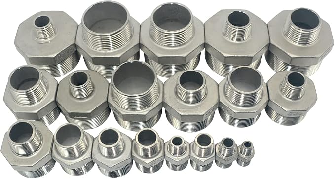 2" x 1/2" Male Threaded Reducing Nipple Fitting/Adapter, Stainless Steel SS304 - Image 6