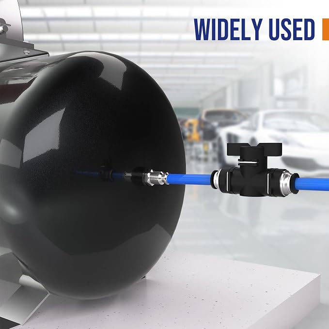 1/2 Push To Connect Valve, Shut Off Air Flow Control Fittings | Pneumatic - Image 6