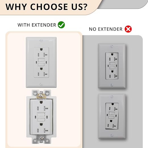 1-Gang BE1 Non-Metallic Electrical Power Outlet Box Extender, 12 Pack | ETL - Image 5