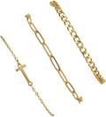 14K Gold Plated Bracelets for Women, A–Z Initial Charm Bangles Jewelry Set, Elegant Gold Accessories, Friendship Bracelet Gifts for Mom