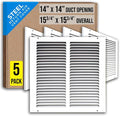 Fits 14x14 Duct Opening | Steel Return Air Grille by Handua | Vent Cover Grill by Handua