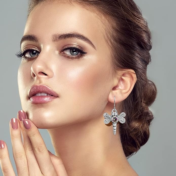 12 Pairs Teardrop Druse Crystal Drop Dangle Earrings for Women Cubic Zirconia Huggie Hoop Earring Jewelry Set Christmas Gifts