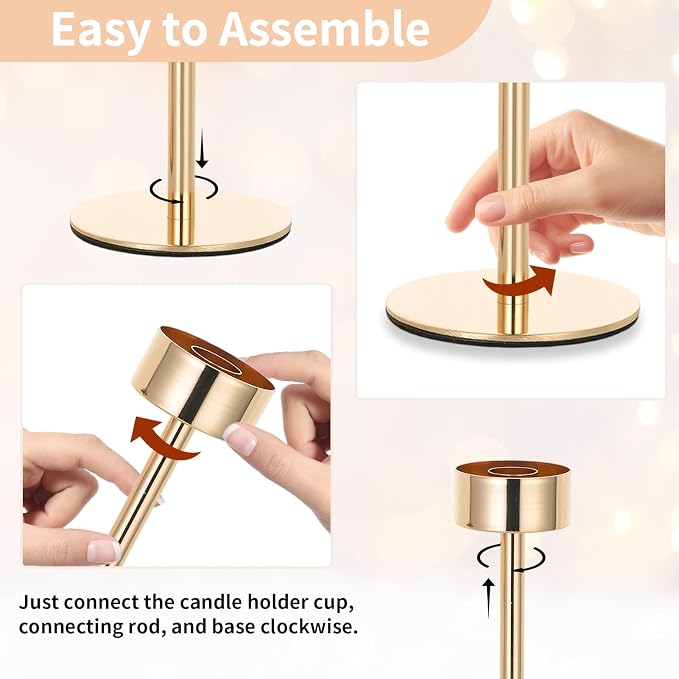 NUPTIO Hurricane Candle Holder for Candlestick, Modern Candles Stick Decor for - Image 7
