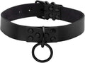 Eigso Vintage Punk Goth Studded Rivet Pu Leather Collar Choker Necklace with Spikes Adjustable