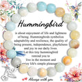 Leyung Hummingbird Gifts for Women, Inspirational Hummingbird Bracelet Jewelry Gifts, Christmas Birthday Retirement Gifts for Her Women Friends Sisters Mom