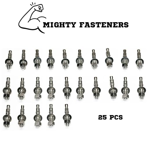Mighty Fasteners Wedge Anchors – Heavy-Duty 304 Stainless Steel Expansion Bolts - Image 3