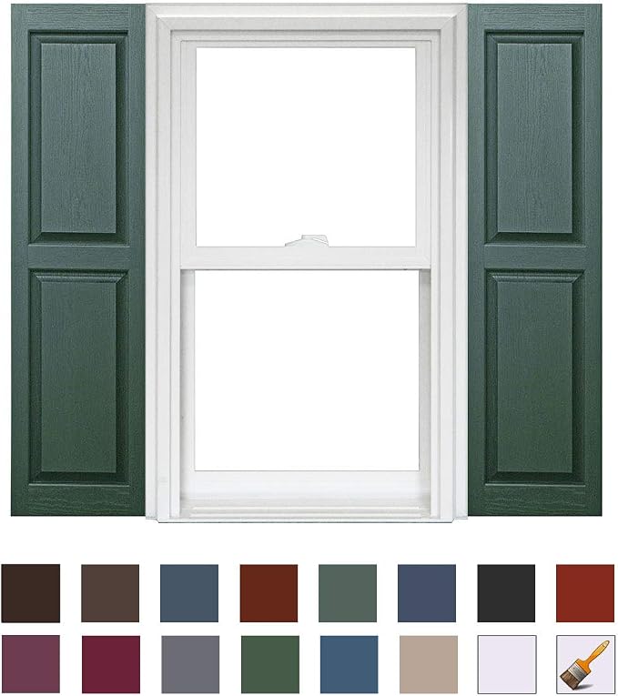 Polaris Homeside Raised Panel Vinyl Shutters 14-1/2in. x 71in. - Image 2