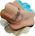 FindChic Custom Ankle Bracelets for Women, Stainless Steel Figaro/Cuban/Wheat/Rope/Herringbone Chain Anklets, Beach Foot Jewelry 8.5''-10.5'' Adjustable & Waterproof, with Gift Box