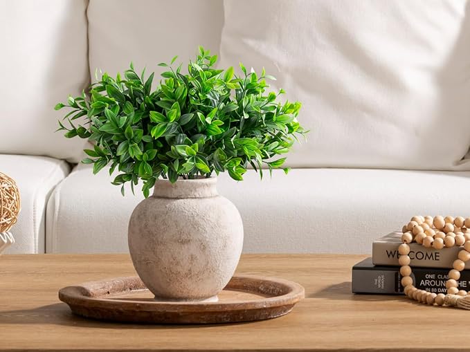 Ceramic Flower Vase, Rustic Farmhouse Decorative Vase Pottery Pampas Grass Vases - Image 4