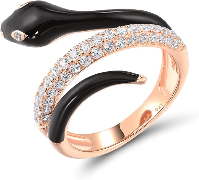 Santuzza Panther Ring 925 Sterling Silver Leopard Rings Cubic Zirconia Green Spinel Jaguar Jewelry