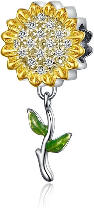 Charm Beads for Women, S925 Sterling Silver Dangle Charm Beads for European Charm Bracelet & Snake Chain Bracelets, Love Family Friendship Butterfly Pet Flower Designs, Gift Box Included