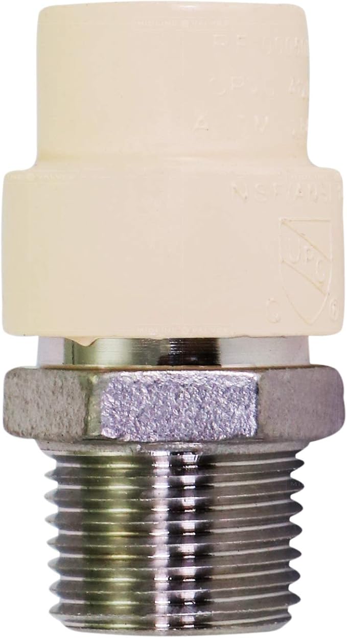 Supply Giant TTDQN056 Male x CPVC Adapter Transition Pipe Fitting; Durable Over - Image 2