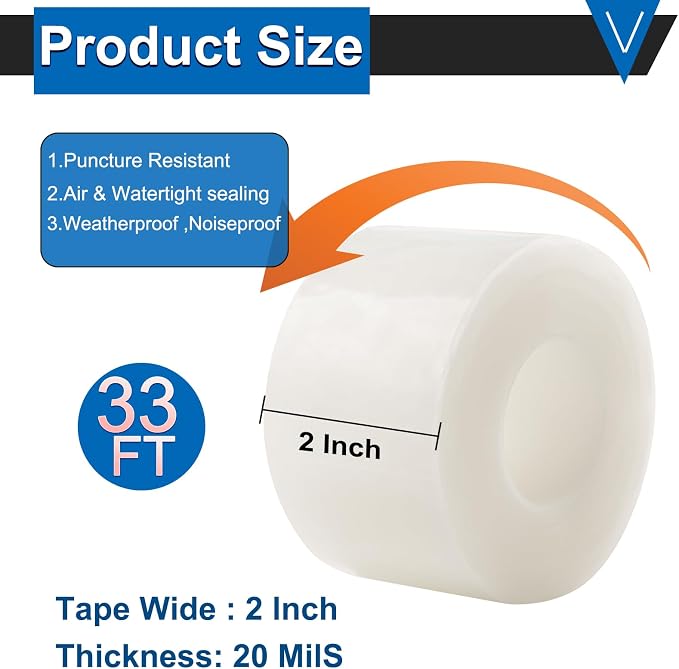 Window Insulation Tape for Winter Heavy Duty Weather Stripping Sealing Film - Image 2