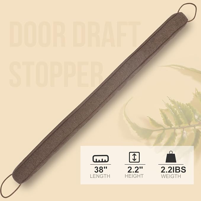 38 Inch Draft Stopper for Bottom of Doors and Windows, Heavy Duty Sound Proof - Image 6