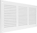 12 x 6 Inch White Galvanized Steel Return Air Register Vent Cover, AC Vent Cover by ECOPROVENT