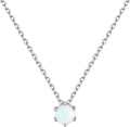 ChicSilver 925 Sterling Silver 12 Months Sparkling Round Cut Created Birthstone Pendant Necklace, 16 Inch Rolo Chain