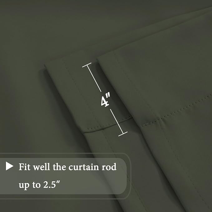 H.VERSAILTEX Blackout Tie Up Curtain Thermal Insulated Window Shade Light - Image 6