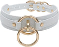 Lookook Fashion O-Ring Faux Leather Choker Necklaces Collar For Womens