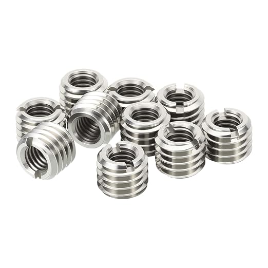 10Pcs Thread Adapter Sleeve Reducing Nut, M8 M to M5 F, 8mm Length | M8 x 1.25 by HIPICCO