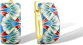 Santuzza 925 Sterling Silver Enamel Pattern Dangle Earrings