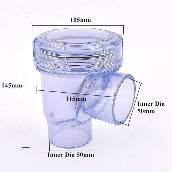 Plumbing Fittings Ball Valve 1pcs 50mm PVC Check Valve Kitchen Sewer - Image 2
