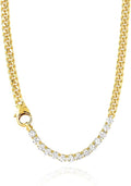 Zeffy 14K Gold/Silver Plated Chunky Thick Chain Toggle Clasp Necklace Dainty Baroque Pearl/Heart/Cross/Turquoise Pendant Necklace