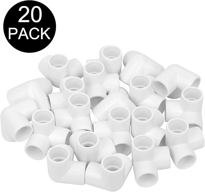 20Pack 1/2IN 3-Way Elbow PVC Fittings Furniture Grade SCH40 1/2" Tee 3 Way PVC - Image 6