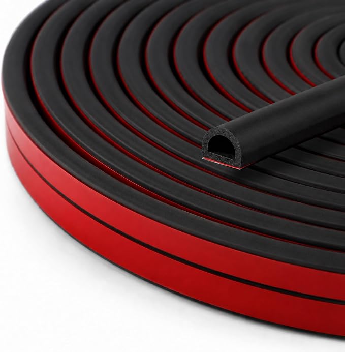 40FT Silicone Weather Stripping Door Seal, 0.6 x 0.5 Inch, panels and equipment by NeywayMadeforRepairNeeds