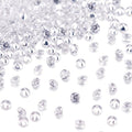 Fashewelry 1000Pcs Crystal Clear Cubic Zirconia Faceted Rhinestone Cabochons 1mm Mini Pointed Back Diamante Gems Beads No Hole for Nail Art Craft Replacing Jewelry