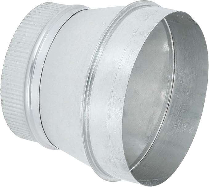 PATIKIL 7 Inch to 6 Inch Duct Reducer, Galvanized Steel Round Air Duct Reducer by PATIKIL