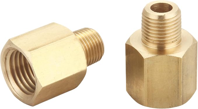 1/4" Female to 1/8" Male NPT Reducing Adaptor Brass Pipe Fitting by TTANYAHARDWARE