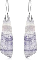 Natural Stone Earrings for Women Boho Triangles Dangle Drop Earrings