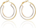 Acrylic Hoop Earrings Sterling Silver Lucite Clear Resin Rectangle Transparent Hoops for Women