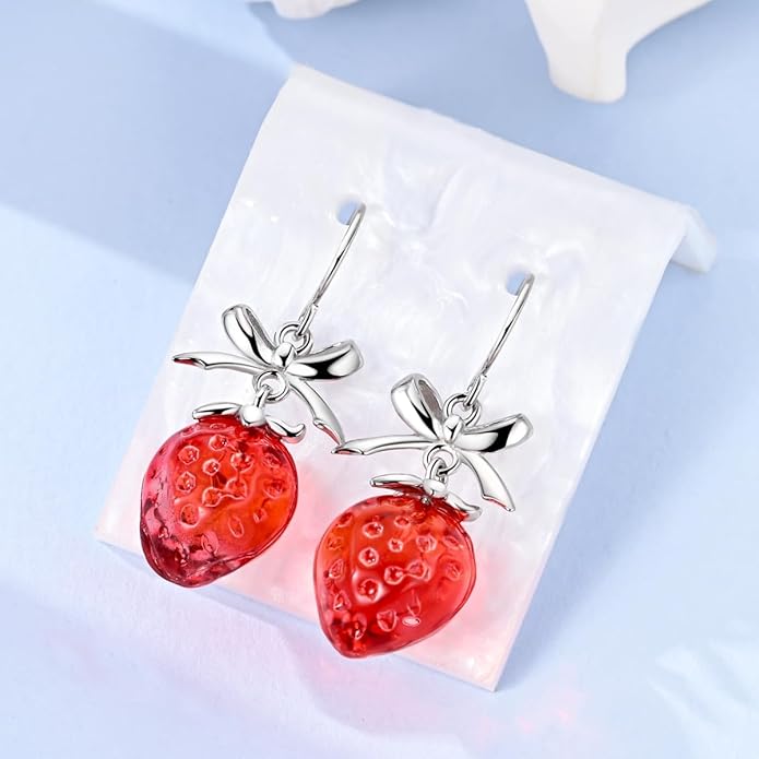 LAZA 925 Sterling Silver Hoop Earrings for Women, Hypoallergenic Huggie Butterfly Dangle Drop Earrings Colorful Flower Earrings Jewelry Gifts