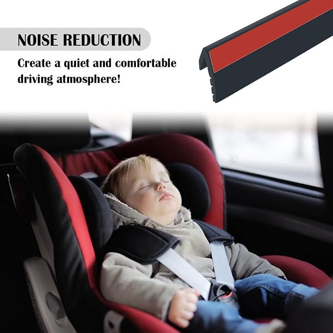 13Ft Car Door Rubber Seal Strip, Silent & Dustproof Rubber Car Window Seal Strip - Image 3