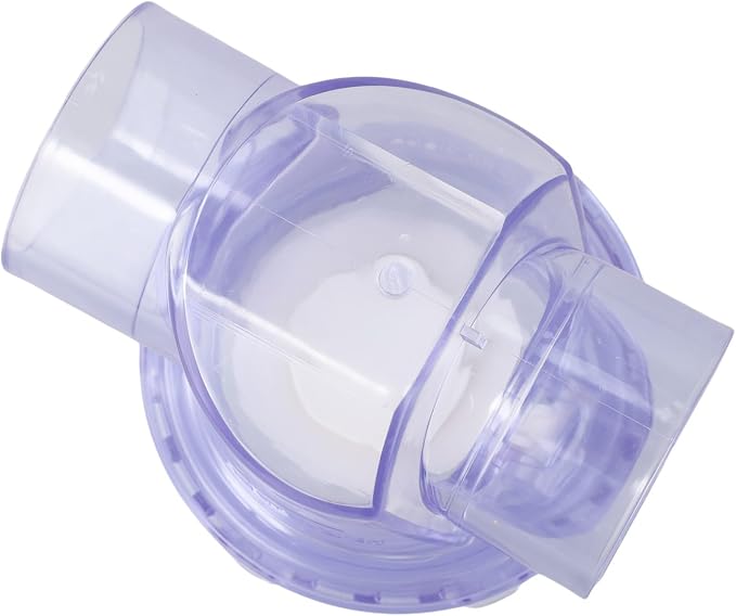 PVC Check Valve for Backflow Prevention, 50mm Transparent Non-Return Water - Image 5