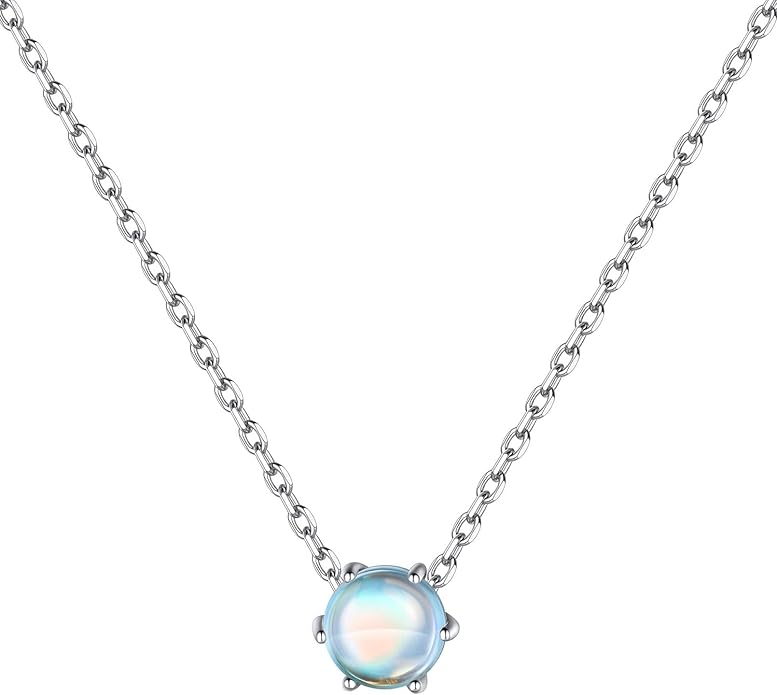ChicSilver 925 Sterling Silver 12 Months Sparkling Round Cut Created Birthstone Pendant Necklace, 16 Inch Rolo Chain