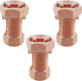 3PCS Split Bolt Cable Connector High Strength Copper Bolt Clamp by Unknown
