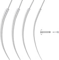 Piercing Taper Ball Grabber Tool for Changing Jewelry - 14G 16G 18G 20G Stainless Steel Flat Back Earrings Applicator Tool Threadless Insertion Pin Thread Body Piercing Kit for Ear Nose Lip