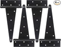 12 Inch T-Strap Shed Door Hinges Heavy Duty, Yard Door, Barn Door Gates by SANKINS