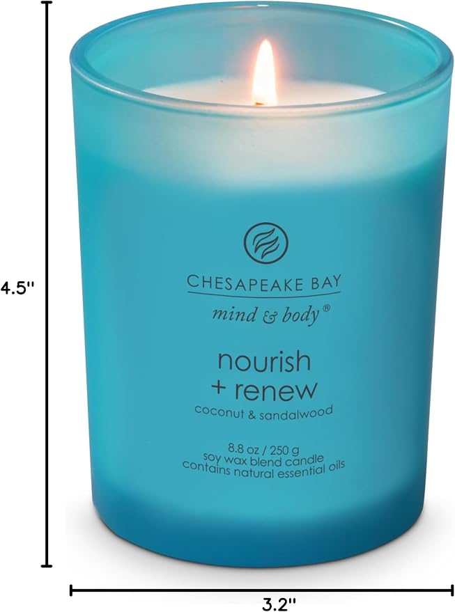 Chesapeake Bay Candle Mind & Body Medium Jar Candle Nourish + Renew - Image 6