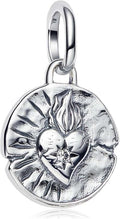 Cute Fashion Heart Charms,S925 Sterling Silver Charm,Bead for Bracelets and Necklaces,For Women Jewelry Present