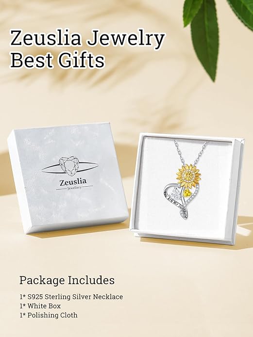 Valentine's Day Gifts for Wife 925 Sterling Silver Double Birthstone Pendant Necklaces I Love You for Always and Forever Necklace Anniversary Birthday Gifts for Wife Girlfriend Mom Her