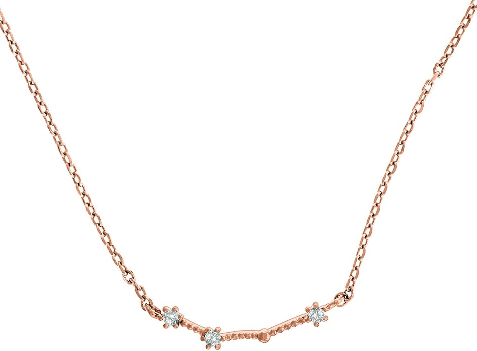 PAVOI 14K Gold Plated Astrology Constellation Horoscope Zodiac Necklace 16-18"