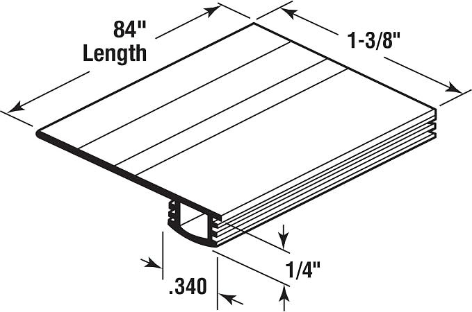 Prime-Line B 705 3/4 In. to 1-3/8 In. Wide, 7 foot, 7 ft., Single Pack - Image 2
