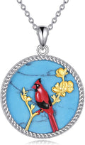 YFN 925 Sterling Silver Hummingbird/Cardinal/Cat Necklace for Women Animal Pendant with Adjustable 18"+2" Chain Jewelry Gift for Christmas, Valentine's Day, Mother's Day, Birthday-Gift Box Included