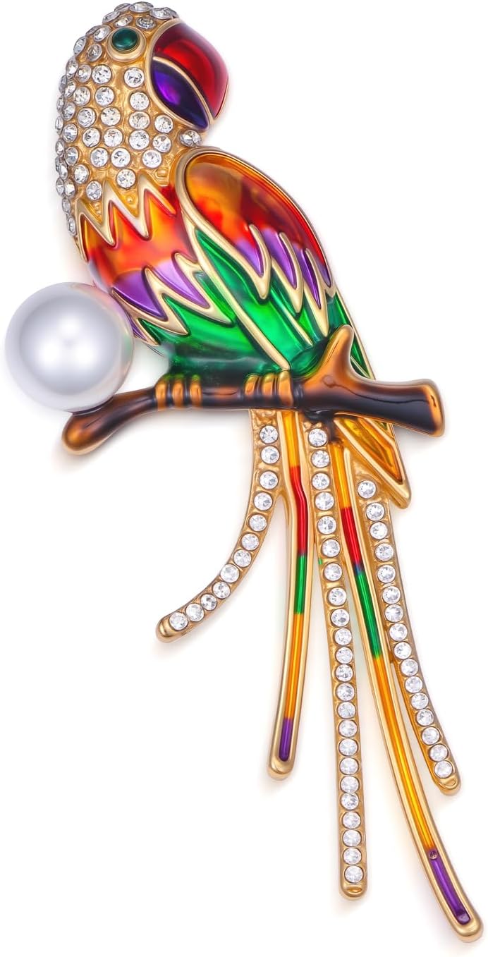 Bird Theme Brooch Pin Cute Bird Animal Brooches Accessories Christmas Birthday Gift for Women